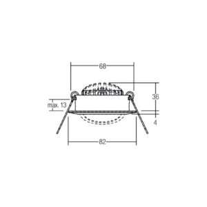 Svítidlo BRUMBERG lesklá bílá hliník/plast