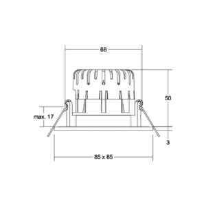 Svítidlo BRUMBERG strukturovaná bílá hliník/plast
