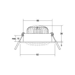 Svítidlo BRUMBERG černá hliník/plast