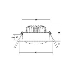 Svítidlo BRUMBERG texturovaná bílá Hliník/plast