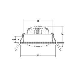 Svítidlo BRUMBERG černá hliník/plast