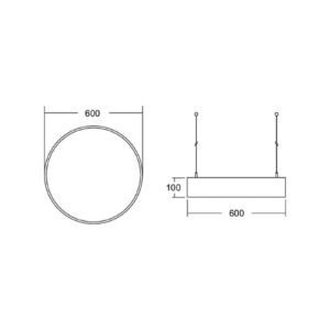 Svítidlo BRUMBERG černá Hliník/plast/ocel