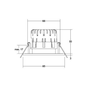 Svítidlo BRUMBERG texturovaná černá Ocel/plast