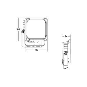 Svítidlo BRUMBERG černá/transparentní hliník/sklo