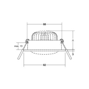 Svítidlo BRUMBERG matná bílá hliník
