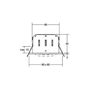 Svítidlo BRUMBERG titan matný hliník