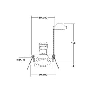 Svítidlo BRUMBERG hliníkový mat Hliník