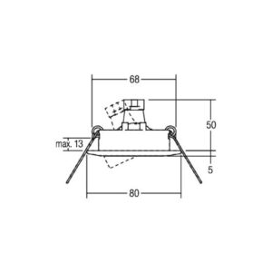 Svítidlo BRUMBERG matný nikl ocel