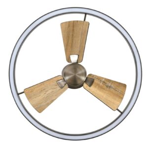 Svítidlo Beacon Lighting nikl starožitný/dub kov/ABS