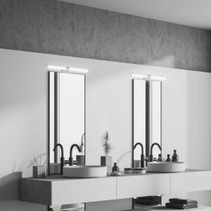 Svítidlo Briloner matný chrom/bílá plast