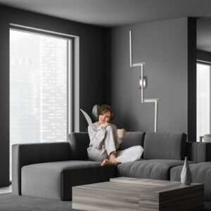 Svítidlo Briloner stříbrná kov/plast