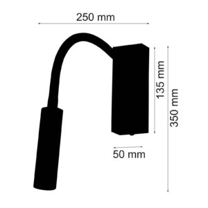 Svítidlo Busch matná černá hliník