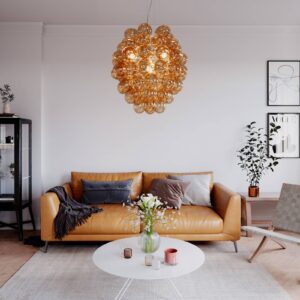 Svítidlo By Rydéns koňaková sklo/kov