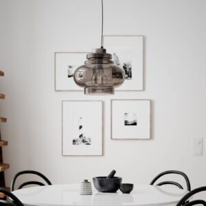 Svítidlo By Rydéns kouřově šedá Kov/sklo