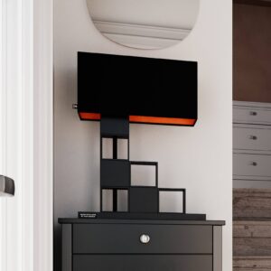 Svítidlo By Rydéns matná černá/měď textil/kov