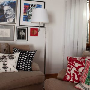 Svítidlo By Rydéns chrom/bílá kov/látka