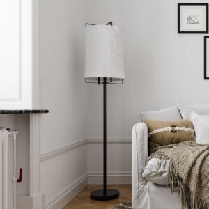 Svítidlo By Rydéns černá/bílá kov/len