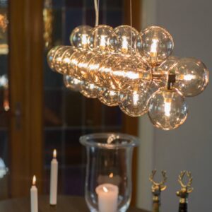 Svítidlo By Rydéns jantar/zlato Sklo/kov