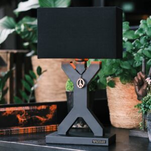 Svítidlo By Rydéns matná černá/měď textil/kov