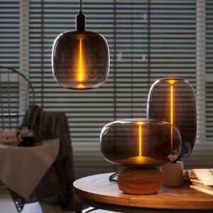 Svítidlo Calex kouřově šedá plast