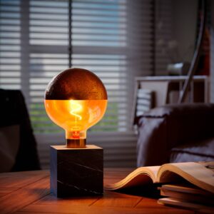 Svítidlo Calex černá/zlatá mramor