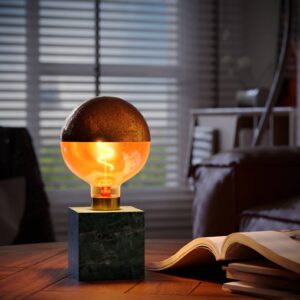 Svítidlo Calex zelená/zlatá mramor