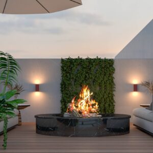 Svítidlo Calex rezavě hnědá Hliník/sklo