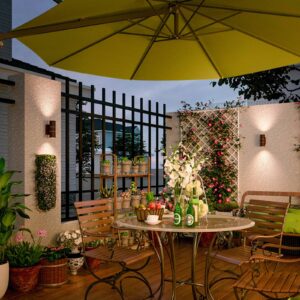 Svítidlo Calex rezavě hnědá Nerezová ocel/sklo