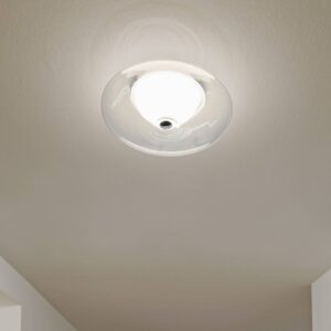 Svítidlo Casablanca čirá/opálové bílá sklo/hliník