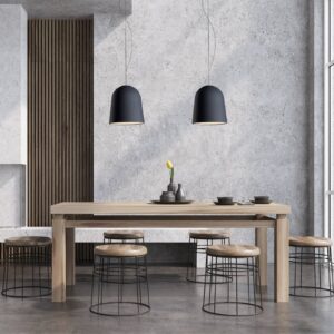 Svítidlo Casablanca antracit/černá keramika/hliník