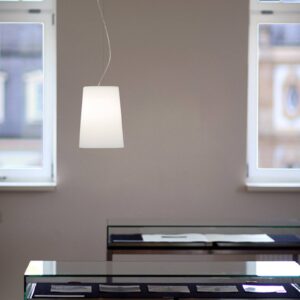 Svítidlo Casablanca opálově bílá sklo/hliník