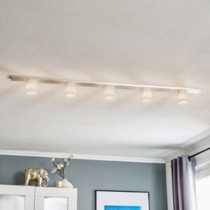 Svítidlo Casablanca opálově bílá matná/hliník Ručně foukané sklo/ručně broušený hliník