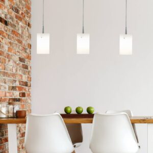 Svítidlo Casablanca bílý kartáčovaný hliník sklo/hliník