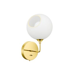 Svítidlo DESIGN BY US bílý opál/zlato Sklo/železo