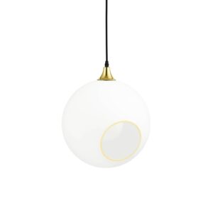 Svítidlo DESIGN BY US bílá/zlatá/černá Sklo/železo