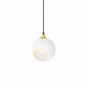 Svítidlo DESIGN BY US bílá/zlatá/černá Sklo/železo