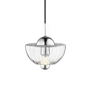 Svítidlo DESIGN BY US čirá/chromová Sklo/kov