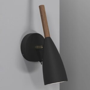 Svítidlo DFTP by Nordlux černá/tmavé dřevo Kov/ořechové dřevo