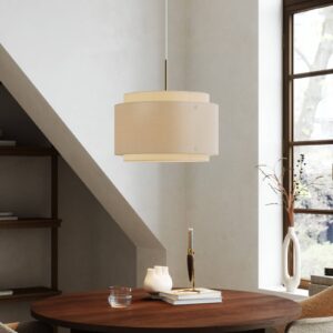 Svítidlo DFTP by Nordlux béžová/bílá textil/ušlechtilá ocel