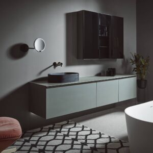 Svítidlo Decor Walther černá matná Nerezová ocel/plast/zrcadlové sklo