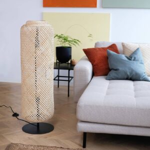 Svítidlo Dyberg Larsen přírodní/černá bambus/kov