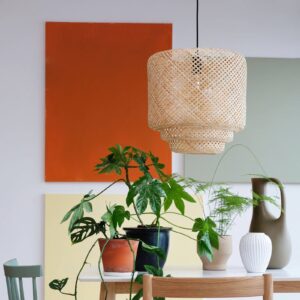 Svítidlo Dyberg Larsen přírodní/černá bambus