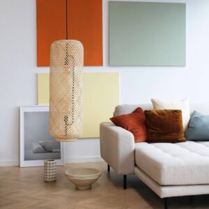 Svítidlo Dyberg Larsen přírodní/černá bambus/kov