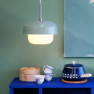 Svítidlo Dyberg Larsen mátově zelený kov/sklo