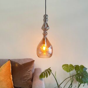 Svítidlo Dyberg Larsen kouřově šedá sklo/kov