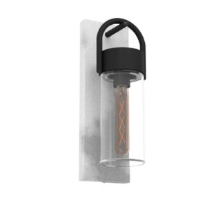 Svítidlo EGLO šedá/černá/čirá ocel/sklo