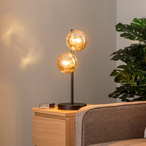 Svítidlo EMIBIG LIGHTING černá/jantarová Ocel/sklo