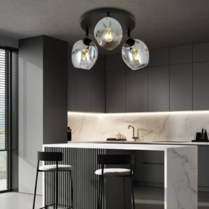 Svítidlo EMIBIG LIGHTING černá/grafit sklo/kov