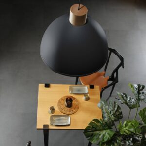 Svítidlo Easy Light antracit/světlé dřevo kov/dřevo