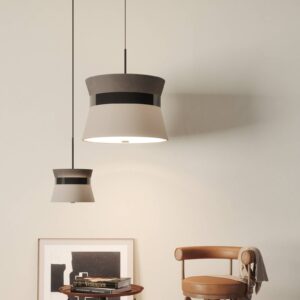 Svítidlo Easy Light šedočerná kov/textil/PVC